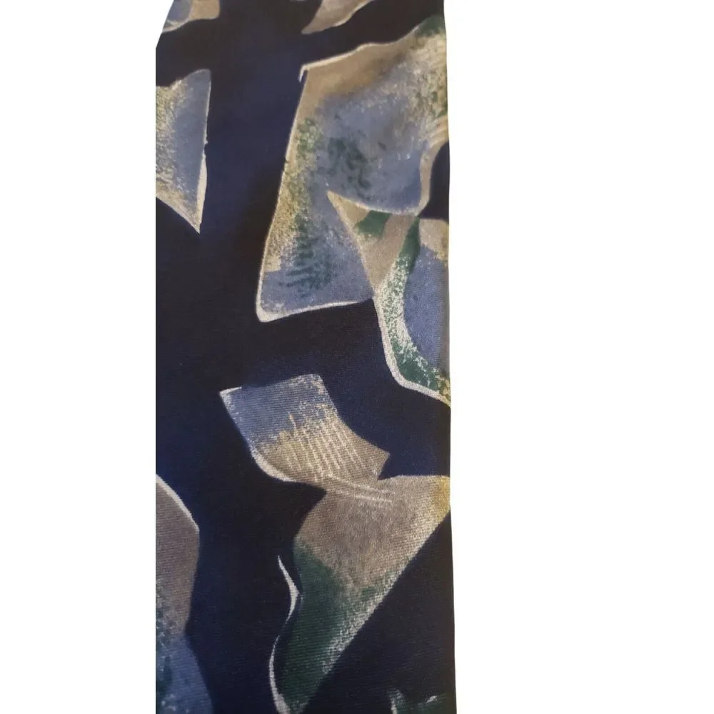 Viaggio Tie Men's Classic Style‎ Multicolor Silk Abstract Made in the USA